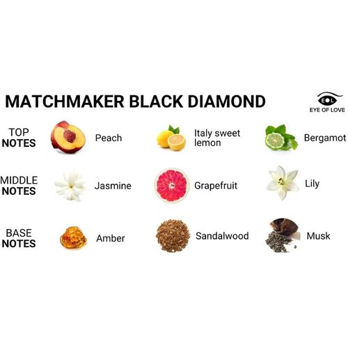 EYE OF LOVE - MATCHMAKER BLACK DIAMOND PERFUME FEROMONAS PARA L 30 ML